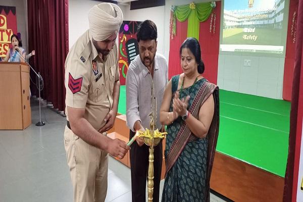 A seminar on road safety was conducted for the students of BCM school