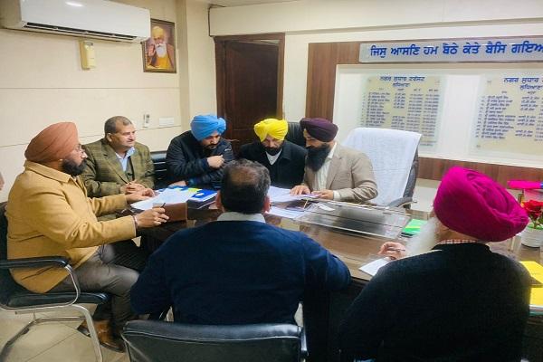 MLA Sidhu had a special meeting with Chairman of Town Improvement Trust Tarsem Singh Bhinder