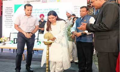 Minister Anmol Gagan Mann inaugurated Flipkart's first grocery center in Ludhiana